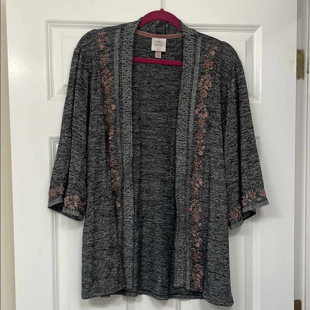 Gray and Pink Junior’s Sweater